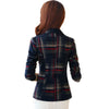 Women's Plaid Blazer and Jacket Slim Female Long Sleeve Short Suit Jacket One Button Casual Office Blazer Femme