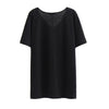 Women's Plus Size Halloween 4XL Black T Shirts Short Sleeve Large Clothing 2023 Summer Casual Cotton Oversize Loose Blouses Top