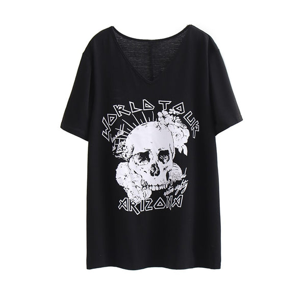 Women's Plus Size Halloween 4XL Black T Shirts Short Sleeve Large Clothing 2023 Summer Casual Cotton Oversize Loose Blouses Top