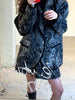 Women's Print Pocket Temperament Mini Women Skirt Suits Lapel Long Sleeve Loose Fit Jacket Trend Spring Autumn 2023