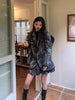 Women's Print Pocket Temperament Mini Women Skirt Suits Lapel Long Sleeve Loose Fit Jacket Trend Spring Autumn 2023