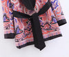 Women's Printed Mid-length Blazer 2022 Spring and Autumn Casual Jacket Small Suit  Loose Coat Feminine