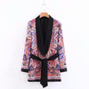 Women's Printed Mid-length Blazer 2022 Spring and Autumn Casual Jacket Small Suit  Loose Coat Feminine