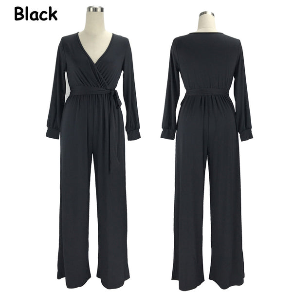 Women's Rompers Womens Jumpsuit Romper Casual Autumn Winter Bodycon Elegant Sexy Women Jumpsuits Large Size
