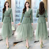 Women's Sets Belt Blazer+Elastic Waist Pleated Tulle Mesh Skirt Suit Two Piece Set Office Lady Women 2 Piece Skirt Suits