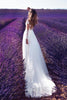 Women's Sexy Party Dinner Dresses White Long-sleeve Perspective Lace Wedding  Slim High Waist Big Swing Ladies Long Dress