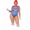 Women's Sexy  Shorts Long Bodysuit Sexy Onesie Bodycon Rompers Overall Denim pattern, nightclub temptation