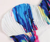 Women's Sexy Wrap-around Sleeveless Off-Shoulder Gathered Digital Floral Printed Floor-Length Dress for Party