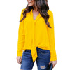 Women's Shirt Autumn Chiffon Blouse 2022 Casual Female Tie V-Neck Long Sleeve Solid Loose Bottoming Tops blusas feminina S-5XL