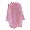 Women's Shirts 2023 Spring Summer Long Sleeve Stripes Shirt Blouse Mid-Long Before Short After Long Casual Jacket Top