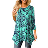 Women's Shirts Autumn Blouses 2022 Plus Size Long Sleeve Tunic Tops Irregular Hem Loose Floral Print Shirs blusas feminina S-XXL