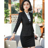 Women's Skirt Suit 2 Pieces Set Office Lady Work Wear Jacket Skirt Suit Female Skirt And Blazer Formal Elegant Long Sleeve