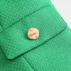 Women's Skirt Suit 2022 Za Office Short Green Blazer+High waist Mini Skirts Two Piece Set Casual Jacket Buttons Chic