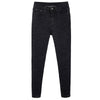 Women's Solid Color Fleece Lined Jeans High Waisted Stretchy Skinny Denim Pants Winter Warm Thick Leggings Jeans with Pockets