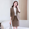 Women's Spring Autumn Suit Jacket Short Skirt Set Korean Elegant Chic Casual Blazer Coat Mini Skirts Two Piece Set