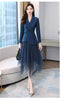 Women's Suit Blazer Jacket Asymmetrical Mesh Skirt Two Piece Sets Belt Elegant Women Coat Casual Office Lady Skirt Suits Set