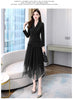 Women's Suit Blazer Jacket Asymmetrical Mesh Skirt Two Piece Sets Belt Elegant Women Coat Casual Office Lady Skirt Suits Set
