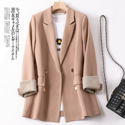 Women's Suit Blazer Spring and Autumn 2023 Casual Versatile Jacket Suit Women