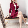 Women's Suit Temperament Proton Women Professional Office Suit With Skirt Blazers For Elegant Sets Woman 2 Pieces Skirt