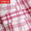 Women's Suit Female Jacket Plaid Double-breasted Temperament All-match Clothes Elegant Slim Casual Top 2022