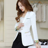 Women's Suit Jacket A Button Long Sleeved Short Korean Female Spring And Autumn 2023 Casual Ladies White Blazer Wild Tops