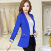 Women's Suit Jacket A Button Long Sleeved Short Korean Female Spring And Autumn 2023 Casual Ladies White Blazer Wild Tops