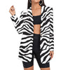 Women's Suit Zebra Stripes Blazers Clothing Woman Suits  Lady  3D Printed Jacket Streetwear Custom Oversize