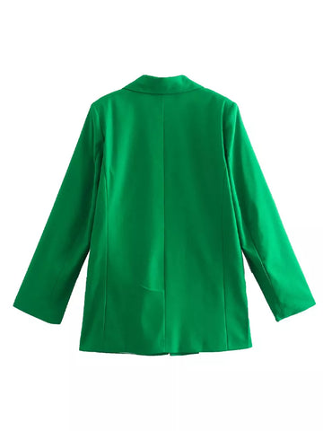 Women's Summer 2023 Linen Blend Open Blazer Women's Casual Long Sleeve Vintage Blazer