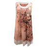 Women's Summer  Casual Round Neck Print Sleeveless Splicing Dress 2022  able  Summer Dresses For Women
