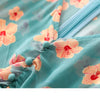 Women's Summer Floral Chiffon Lotus Leaf Dress 2023 Print Temperament Belt Chic Female Dress Vestido Feminino dress