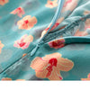 Women's Summer Floral Chiffon Lotus Leaf Dress 2023 Print Temperament Belt Chic Female Dress Vestido Feminino dress