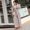 Women's Summer Off Shoulder Sashes Striped Elegant Jumpsuits 2022 New Arrival Casual Sexy Wide Leg Jumpsuits Hots Sales S85421F