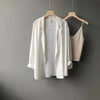 Women's White Blazer Suit Jacket  Spring and Autumn Thin British Style Loose Drape Small Jacket Office Lady Ladies Tops Coat