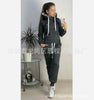 Women's autumn and winter fleece casual sports suit sweater