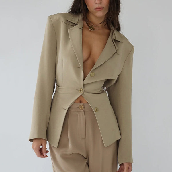 Women's cardigan long-sleeved top two-piece autumn women's high waist sexy package hip skirt professional