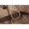 Women's checkered thickened suit jacket office women's suit autumn slim fit double breasted business women's suit jacket