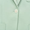 Women's green blazer French brand office ladies one-button elegant  blouse