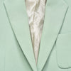 Women's green blazer French brand office ladies one-button elegant  blouse