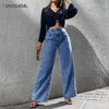 Women's pants Mom Jeans Y2k Baggy Jeans Straight Leg Pants High Waist Denim Trousers Loose Full Length Streetwear