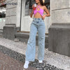 Women's pants Mom Jeans Y2k Baggy Jeans Straight Leg Pants High Waist Denim Trousers Loose Full Length Streetwear
