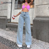 Women's pants Mom Jeans Y2k Baggy Jeans Straight Leg Pants High Waist Denim Trousers Loose Full Length Streetwear