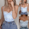 Women's sexy Sling New Style Lady Retro Lace Broken Flower Small Sling Navel Short Blouse Corset y2k crop top Female clothing