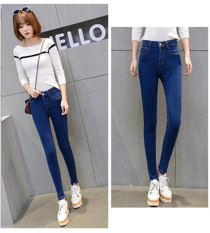 Women's skinny jeans street fashion denim trousers women 2022 new sexy mom high waisted stretch jeans vintage plus size jeans