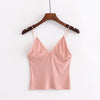 Women sexy bustier crop tops Cotton bralette female tops Deep V Neck Pfeiffer Tank tops Camis Slim camisole