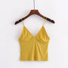 Women sexy bustier crop tops Cotton bralette female tops Deep V Neck Pfeiffer Tank tops Camis Slim camisole
