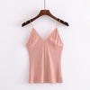 Women sexy bustier crop tops Cotton bralette female tops Deep V Neck Pfeiffer Tank tops Camis Slim camisole