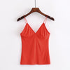Women sexy bustier crop tops Cotton bralette female tops Deep V Neck Pfeiffer Tank tops Camis Slim camisole
