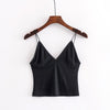 Women sexy bustier crop tops Cotton bralette female tops Deep V Neck Pfeiffer Tank tops Camis Slim camisole