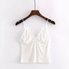 Women sexy bustier crop tops Cotton bralette female tops Deep V Neck Pfeiffer Tank tops Camis Slim camisole