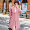 Women suits Slim autumn winter Houndstooth Blazers skirt   Women skirt suits Women set suits 1022